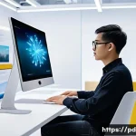 제품디자인 워크플로우 최적화 방법 - **AI-Powered Design Ideation and Sketching Session:** A sleek, futuristic design studio bathed in so...